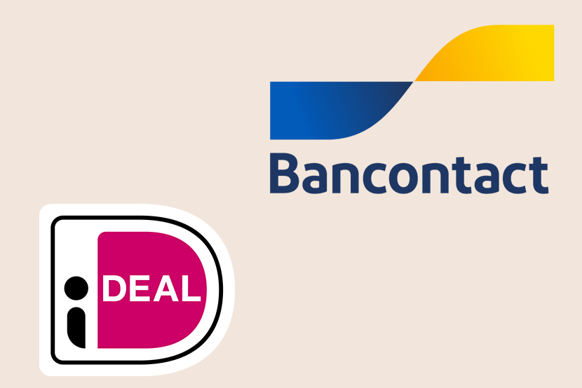iDEAL and Bancontact logos